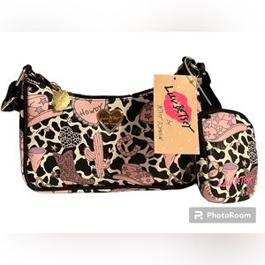 NWT•Betsey Johnson CowGirl Boot/Hat crossbody w/extra pouch